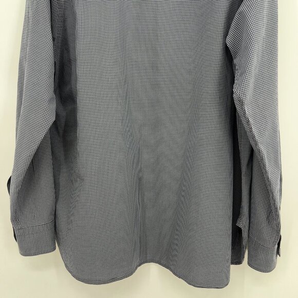 Billy Reid Big & Tall Men’s Long Sleeve Button Up Shirt Gray Check Size XXL - Picture 6 of 12